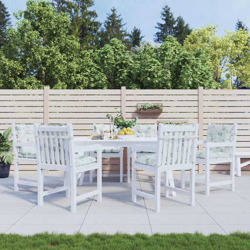 Perne pentru exterior 6 pcs Alb 100 x 50 x 7 cm Țesătură - WALTI WALTI