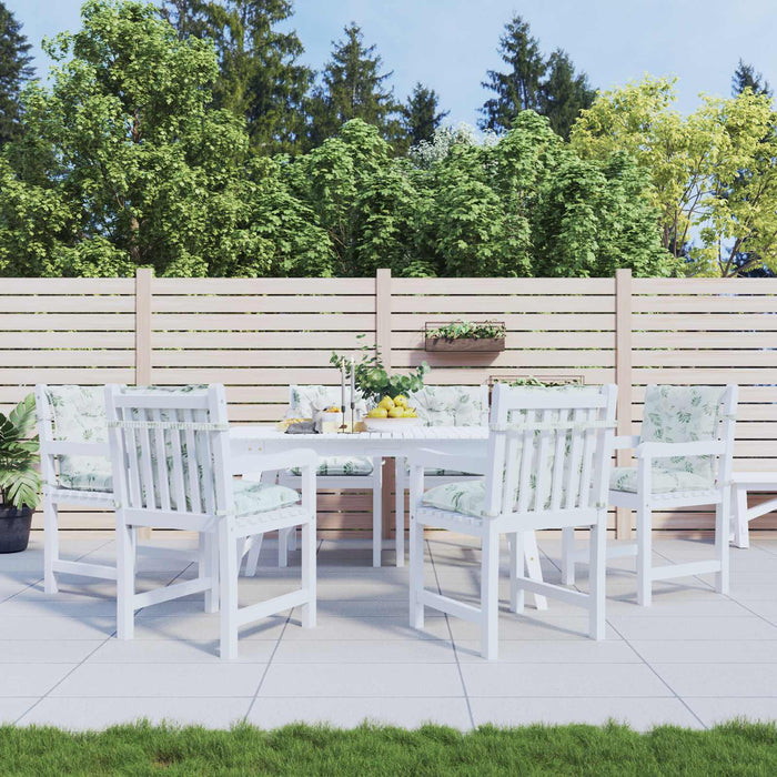 Perne pentru exterior 6 pcs Alb 100 x 50 x 7 cm Țesătură WALTI