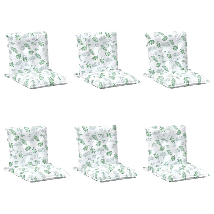 Perne pentru exterior 6 pcs Alb 100 x 50 x 7 cm Țesătură WALTI