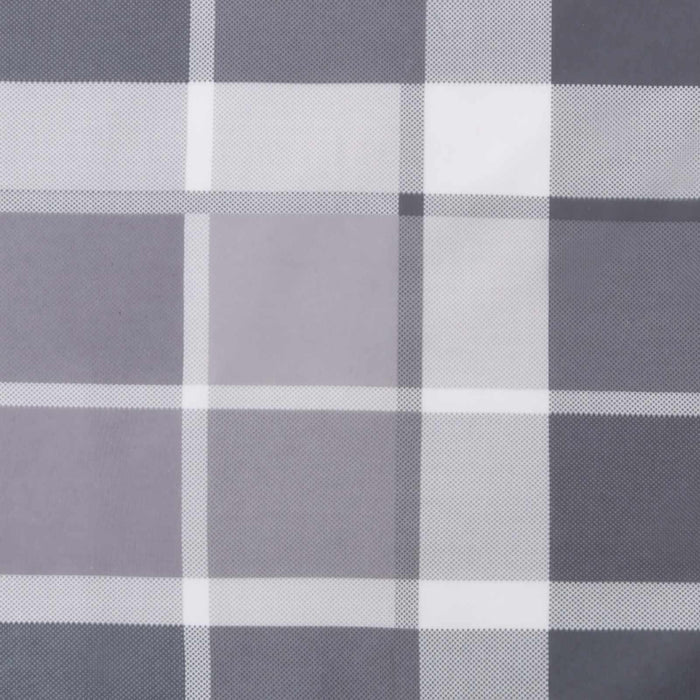 Perne pentru exterior 4 pcs Gri în carouri 50 x 50 cm Țesătură WALTI