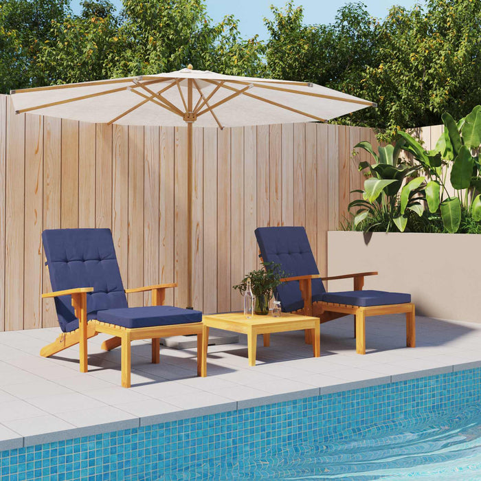 Perne pentru exterior 2 pcs Albastru marin 180 x 55 x 7 cm WALTI