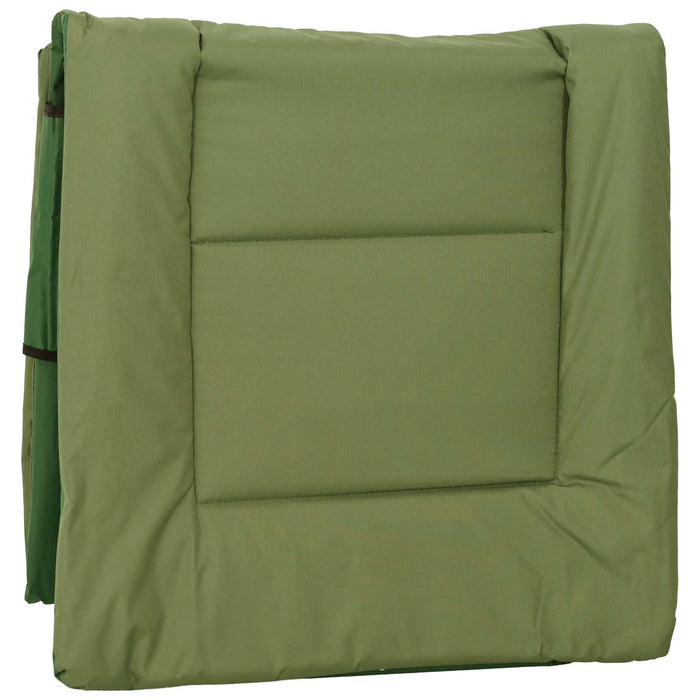 Șezlong pliabil cu perne 2 pcs Verde închis WALTI