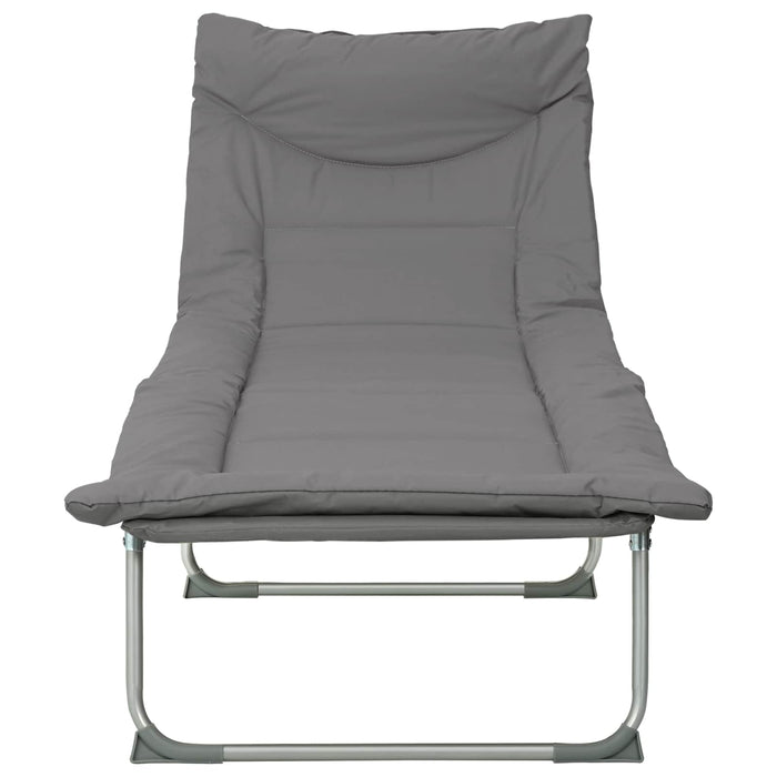 Șezlong pliabil cu perne 2 pcs Antracit WALTI