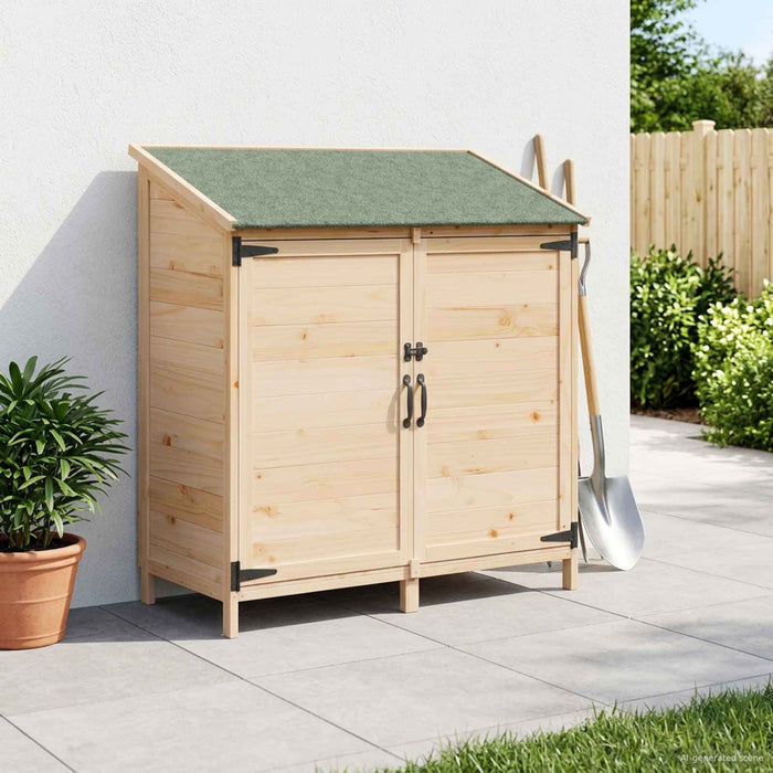 Sălaș de grădină natural 106,5 x 56 x 113,5 cm Lemn prelucrat - WALTI WALTI