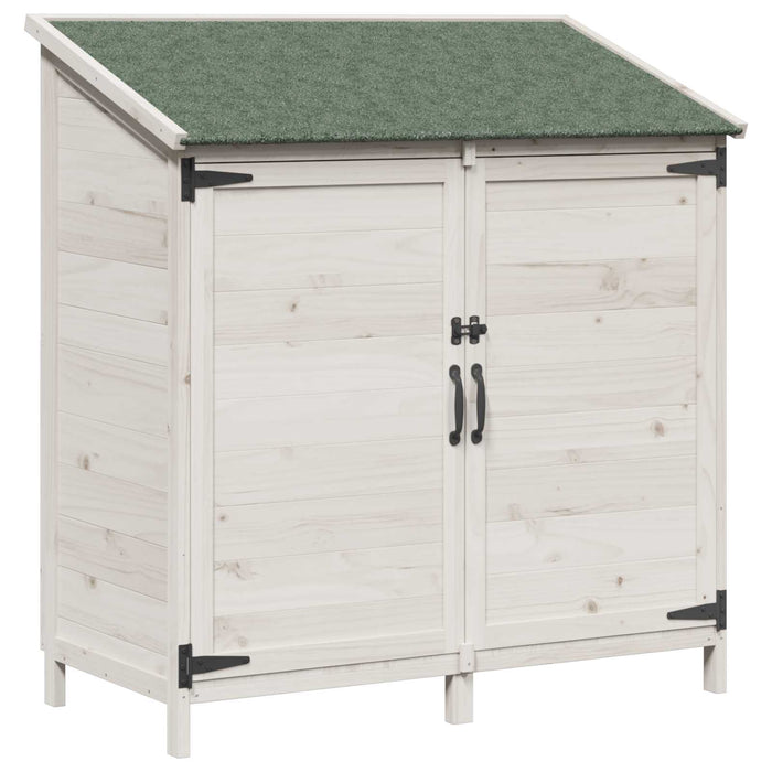 Sălaș de grădină Alb 106,5 x 56 x 113,5 cm Lemn prelucrat - WALTI WALTI