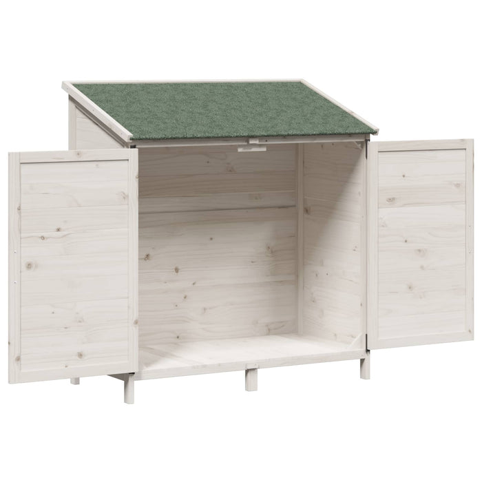 Sălaș de grădină Alb 106,5 x 56 x 113,5 cm Lemn prelucrat - WALTI WALTI