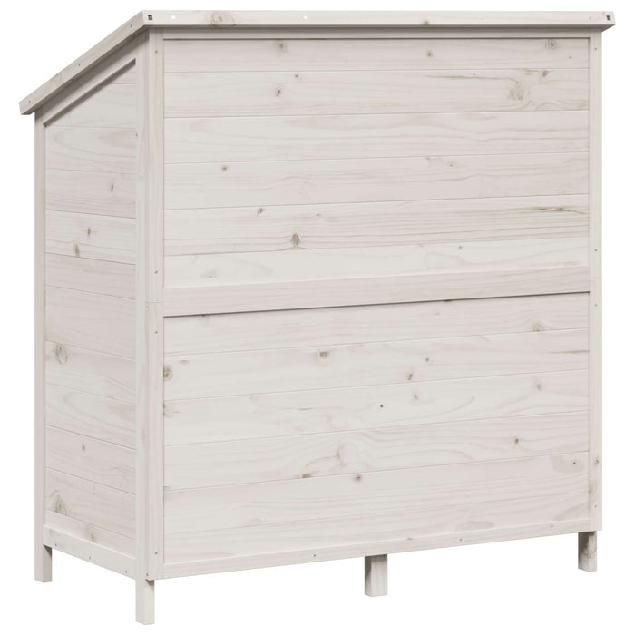 Sălaș de grădină Alb 106,5 x 56 x 113,5 cm Lemn prelucrat - WALTI WALTI
