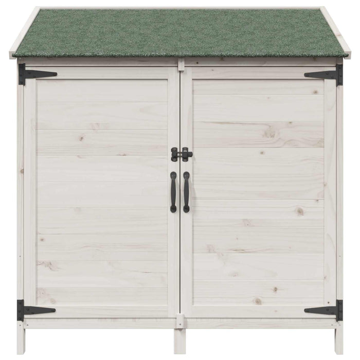 Sălaș de grădină Alb 106,5 x 56 x 113,5 cm Lemn prelucrat - WALTI WALTI