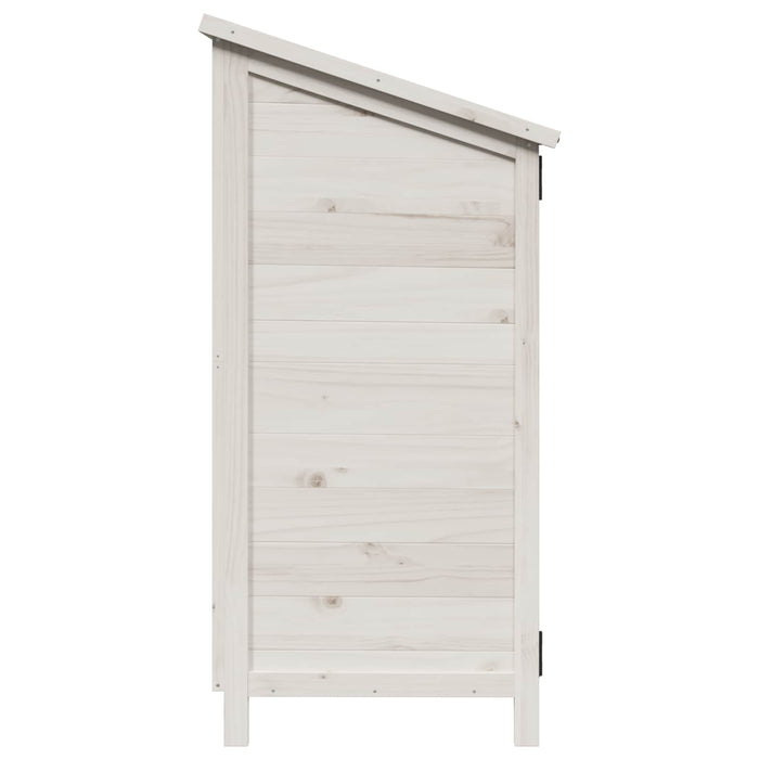 Sălaș de grădină Alb 106,5 x 56 x 113,5 cm Lemn prelucrat - WALTI WALTI