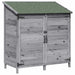 Sălaș de grădină Gri 106,5 x 56 x 113,5 cm Lemn prelucrat - WALTI WALTI