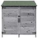 Sălaș de grădină Gri 106,5 x 56 x 113,5 cm Lemn prelucrat - WALTI WALTI