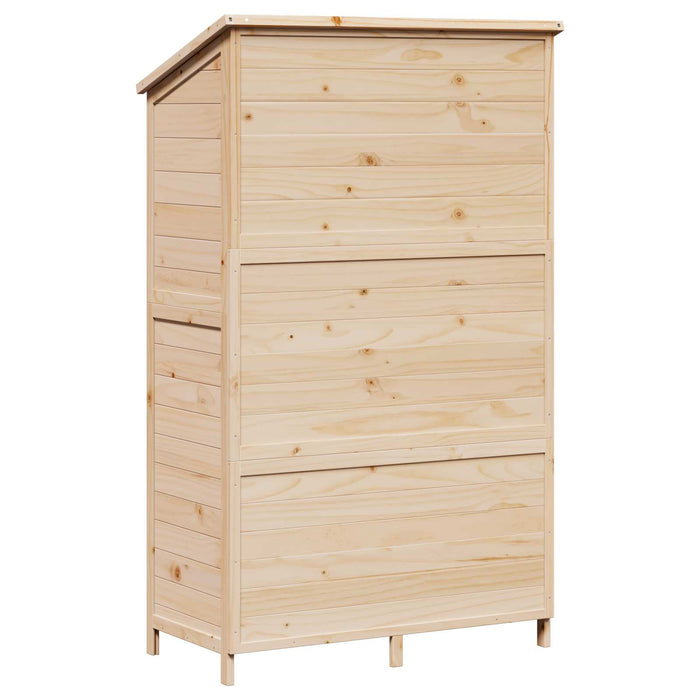Sălaș de grădină natural 106,5 x 56 x 176 cm Lemn prelucrat - WALTI WALTI