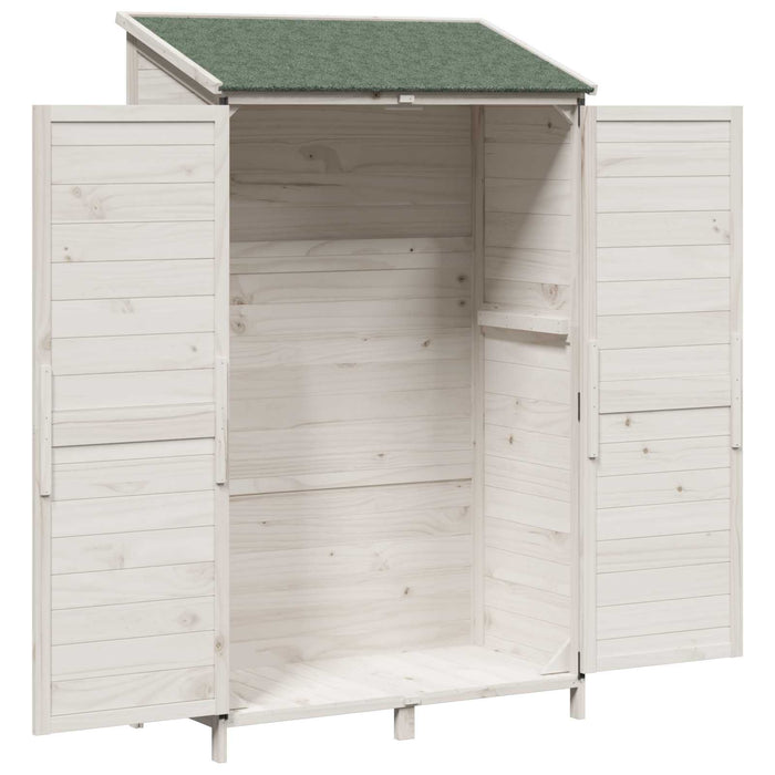 Sălaș de grădină Alb 106,5 x 56 x 176 cm Lemn prelucrat - WALTI WALTI