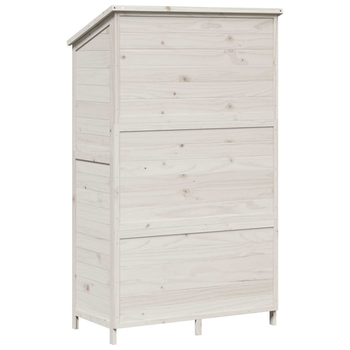 Sălaș de grădină Alb 106,5 x 56 x 176 cm Lemn prelucrat - WALTI WALTI