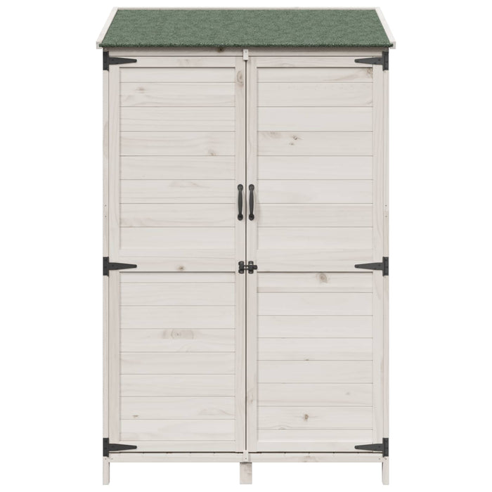 Sălaș de grădină Alb 106,5 x 56 x 176 cm Lemn prelucrat - WALTI WALTI