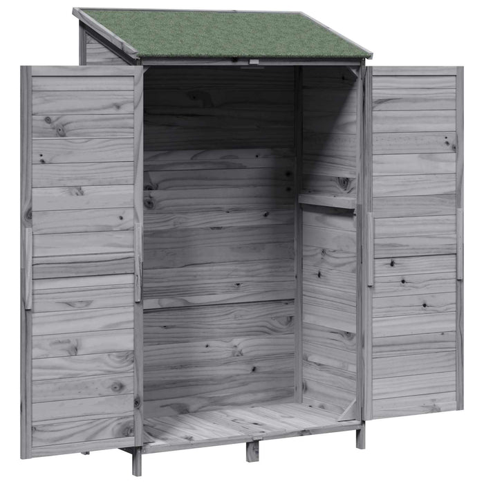 Sălaș de grădină Gri 106,5 x 56 x 176 cm Lemn prelucrat - WALTI WALTI