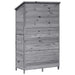 Sălaș de grădină Gri 106,5 x 56 x 176 cm Lemn prelucrat - WALTI WALTI