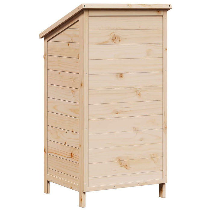 Sălaș de grădină natural 59 x 56 x 113,5 cm Lemn de Brad Solid WALTI