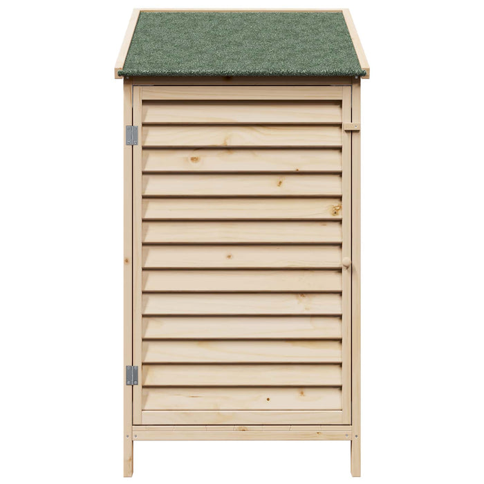 Sălaș de grădină natural 59 x 56 x 113,5 cm Lemn de Brad Solid WALTI