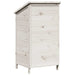 Sălaș de grădină Alb 59 x 56 x 113,5 cm Lemn de Brad Solid - WALTI WALTI
