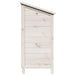 Sălaș de grădină Alb 59 x 56 x 113,5 cm Lemn de Brad Solid - WALTI WALTI
