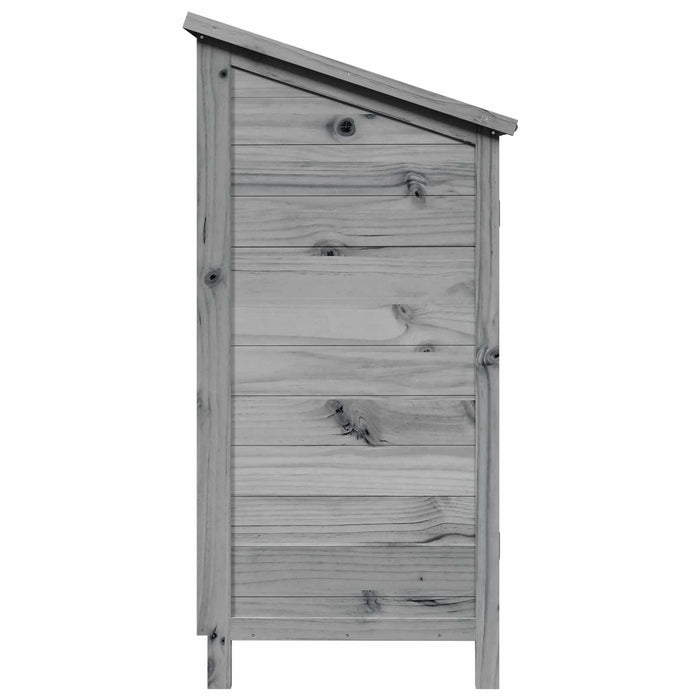 Sălaș de grădină Gri 59 x 56 x 113,5 cm Lemn de Brad Solid WALTI