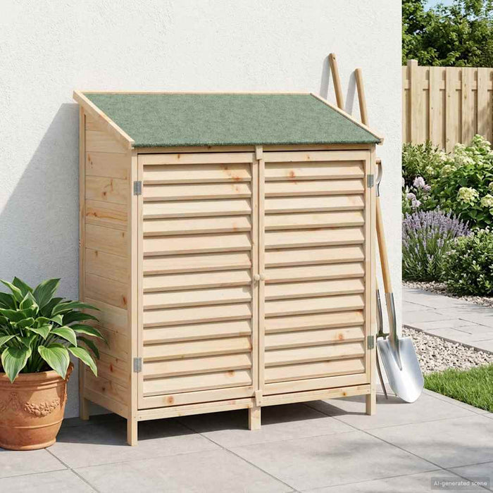 Sălaș de grădină natural 106 x 56 x 113,5 cm Lemn de Brad Solid - WALTI WALTI