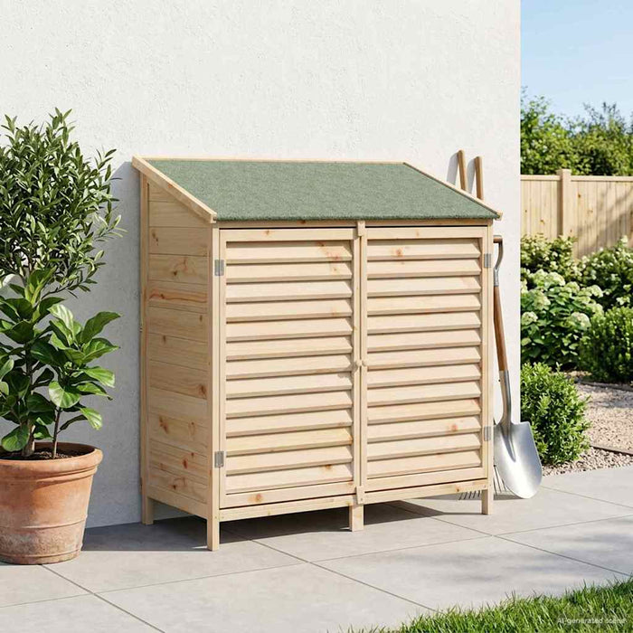 Sălaș de grădină natural 106 x 56 x 113,5 cm Lemn de Brad Solid - WALTI WALTI
