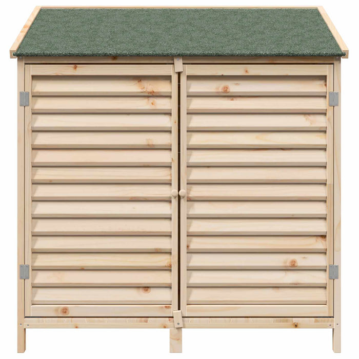 Sălaș de grădină natural 106 x 56 x 113,5 cm Lemn de Brad Solid - WALTI WALTI