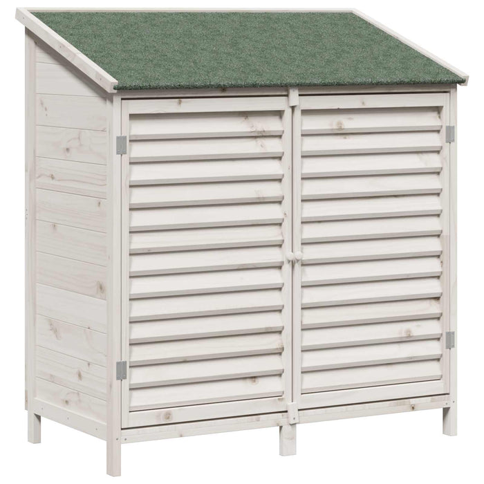 Sălaș de grădină Alb 106 x 56 x 113,5 cm Lemn de Brad Solid - WALTI WALTI