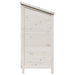 Sălaș de grădină Alb 106 x 56 x 113,5 cm Lemn de Brad Solid - WALTI WALTI