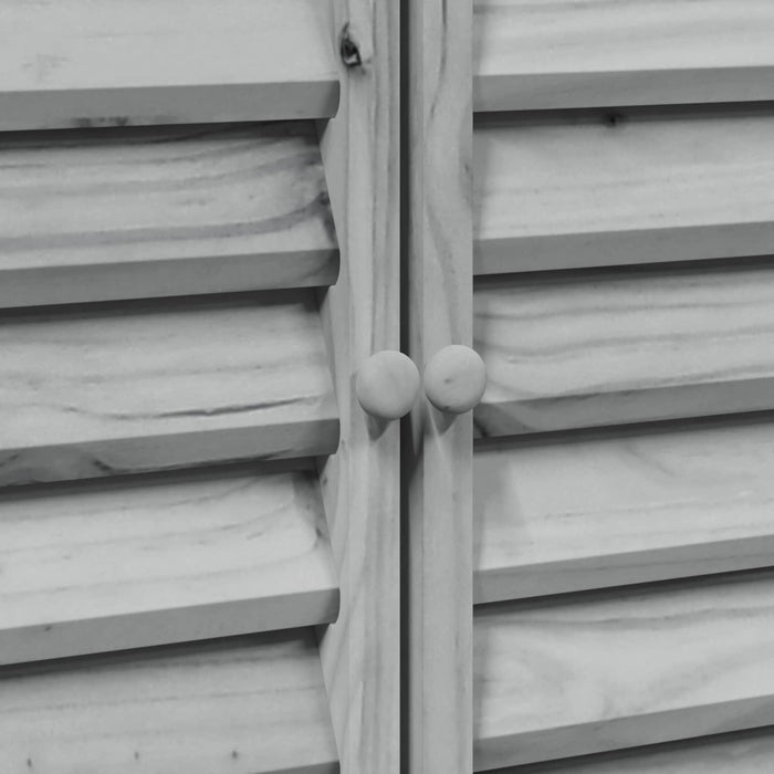 Sălaș de grădină Gri 106 x 56 x 113,5 cm Lemn de Brad Solid - WALTI WALTI