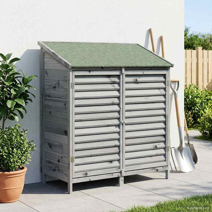 Sălaș de grădină Gri 106 x 56 x 113,5 cm Lemn de Brad Solid - WALTI WALTI