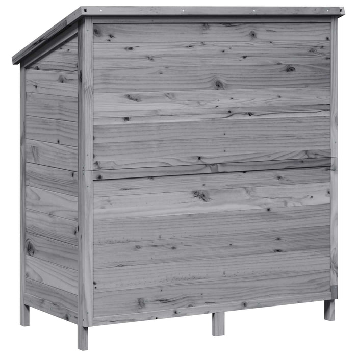 Sălaș de grădină Gri 106 x 56 x 113,5 cm Lemn de Brad Solid - WALTI WALTI