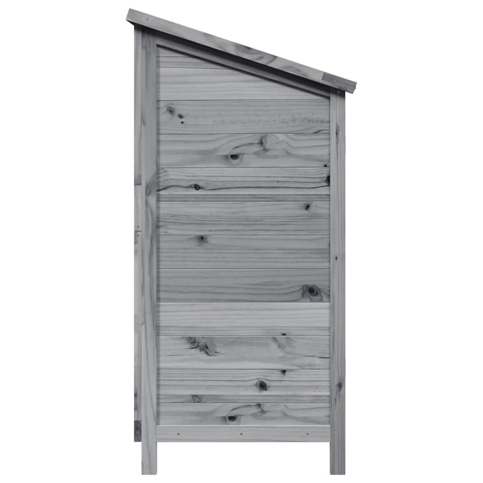 Sălaș de grădină Gri 106 x 56 x 113,5 cm Lemn de Brad Solid - WALTI WALTI