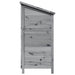 Sălaș de grădină Gri 106 x 56 x 113,5 cm Lemn de Brad Solid - WALTI WALTI