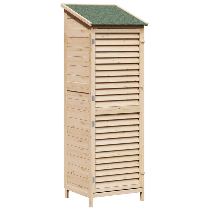 Sălaș de grădină natural 59 x 56 x 176 cm Lemn de Brad Solid - WALTI WALTI