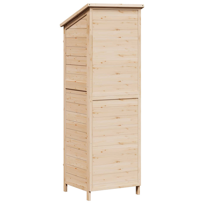 Sălaș de grădină natural 59 x 56 x 176 cm Lemn de Brad Solid - WALTI WALTI
