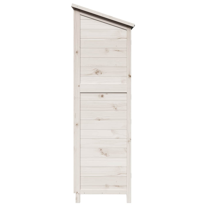 Sălaș de grădină Alb 59 x 56 x 176 cm Lemn de Brad Solid - WALTI WALTI