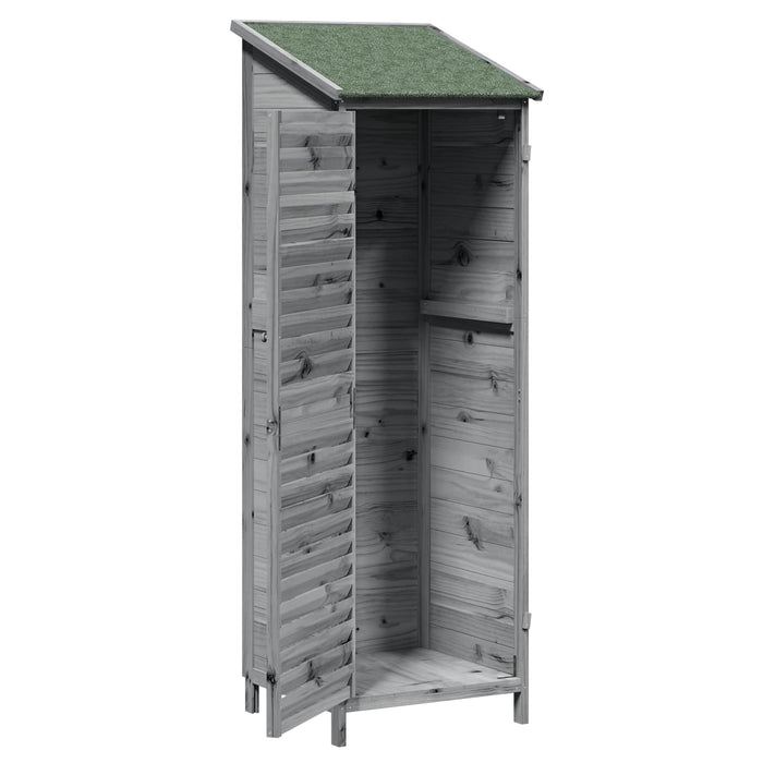 Sălaș de grădină Gri 59 x 56 x 176 cm Lemn de Brad Solid - WALTI WALTI