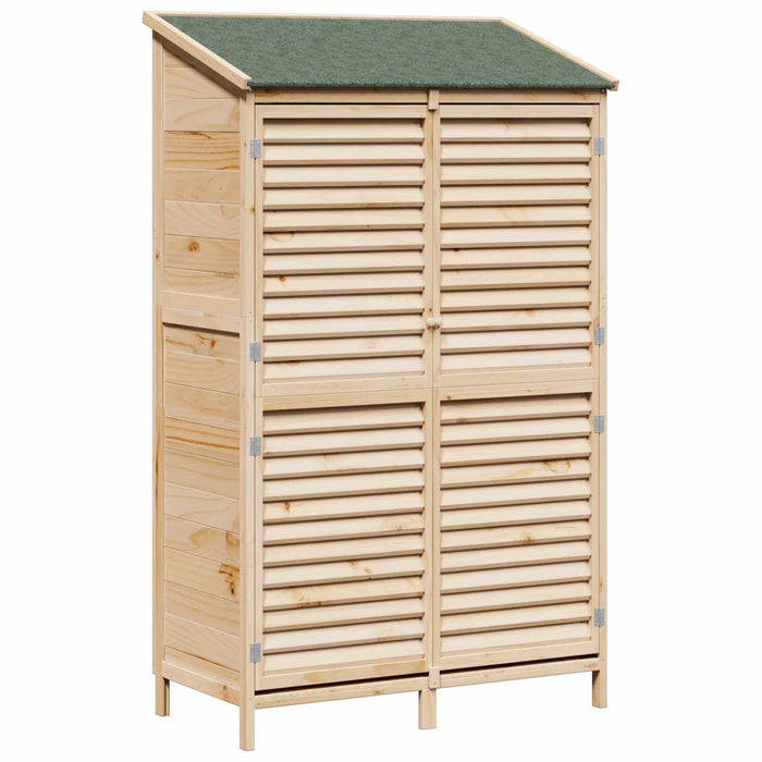 Sălaș de grădină natural 106 x 56 x 176,5 cm Lemn de Brad Solid WALTI