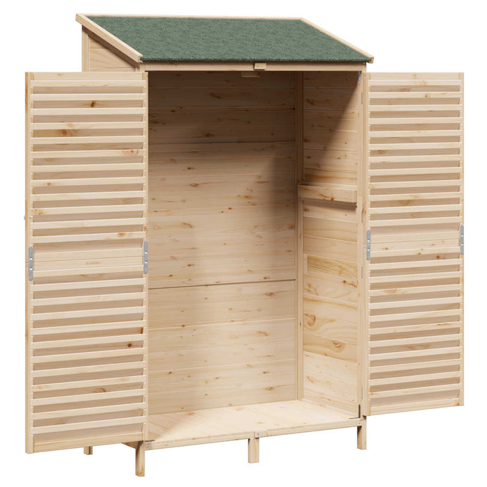 Sălaș de grădină natural 106 x 56 x 176,5 cm Lemn de Brad Solid WALTI