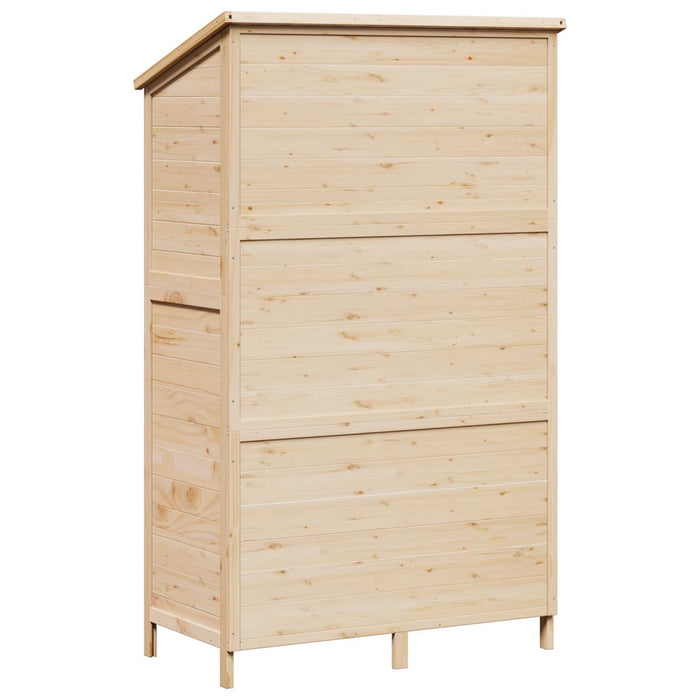 Sălaș de grădină natural 106 x 56 x 176,5 cm Lemn de Brad Solid WALTI