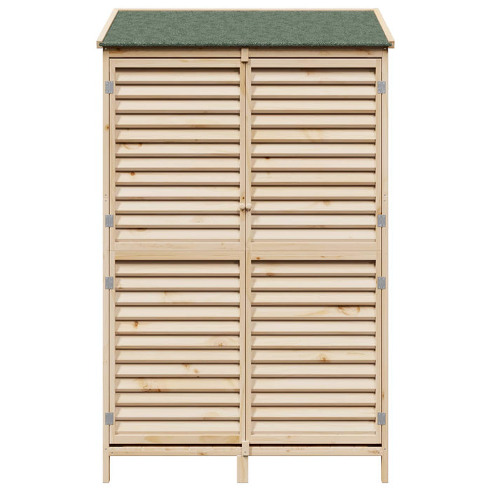 Sălaș de grădină natural 106 x 56 x 176,5 cm Lemn de Brad Solid WALTI