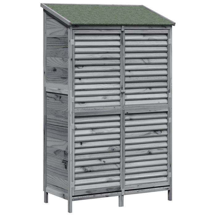 Sălaș de grădină Gri 106 x 56 x 176,5 cm Lemn de Brad Solid - WALTI WALTI