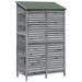 Sălaș de grădină Gri 106 x 56 x 176,5 cm Lemn de Brad Solid - WALTI WALTI