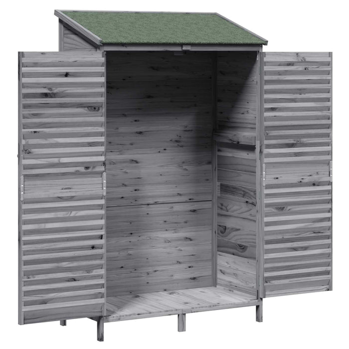 Sălaș de grădină Gri 106 x 56 x 176,5 cm Lemn de Brad Solid - WALTI WALTI