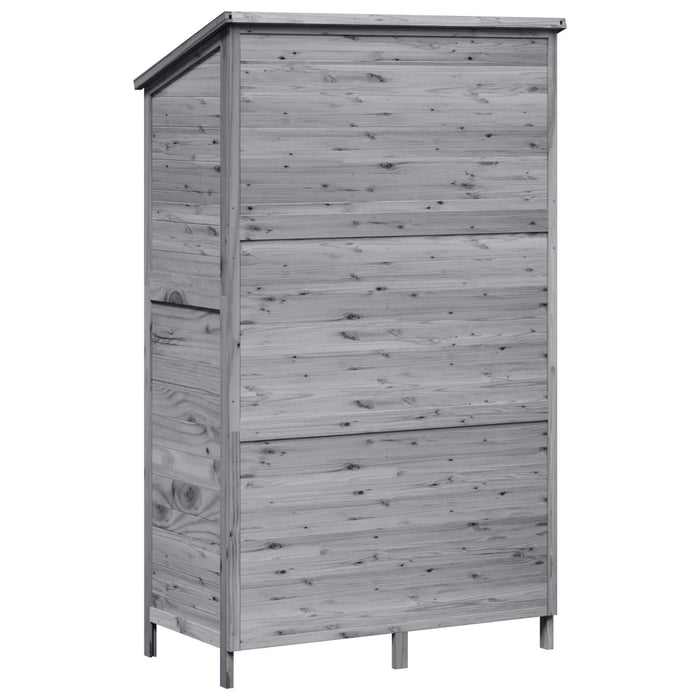 Sălaș de grădină Gri 106 x 56 x 176,5 cm Lemn de Brad Solid - WALTI WALTI