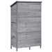 Sălaș de grădină Gri 106 x 56 x 176,5 cm Lemn de Brad Solid - WALTI WALTI