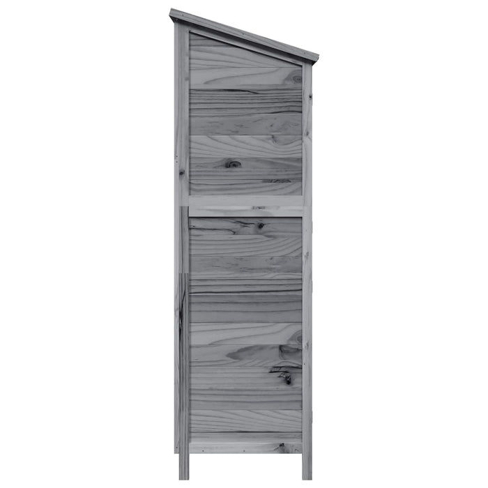 Sălaș de grădină Gri 106 x 56 x 176,5 cm Lemn de Brad Solid - WALTI WALTI